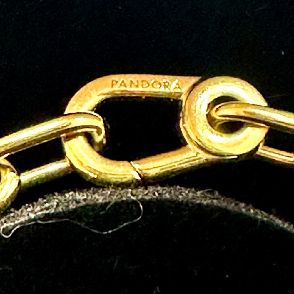 Pandora Small-Link Chain Bracelet with charms - Picture 6 of 12